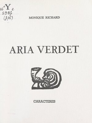 cover image of Aria Verdet